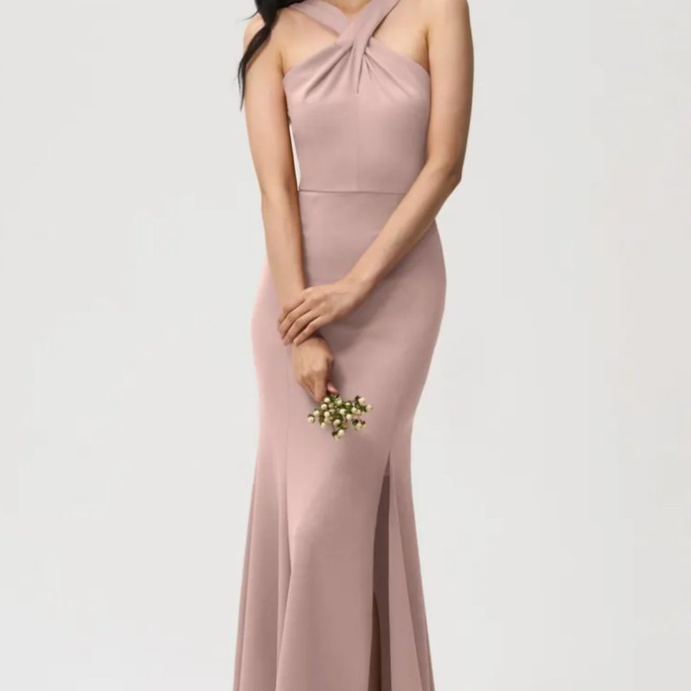 Jenny Yoo Kayleigh Dress — Size 8 in Whipped Apricot 🌸
